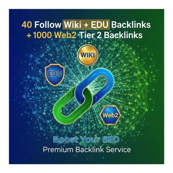 0 Follow Wiki + EDU Backlinks + 1000 Web2 Tier 2 Backlinks