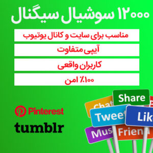 12000 سوشیال سیگنال از پینترست، تامبلر